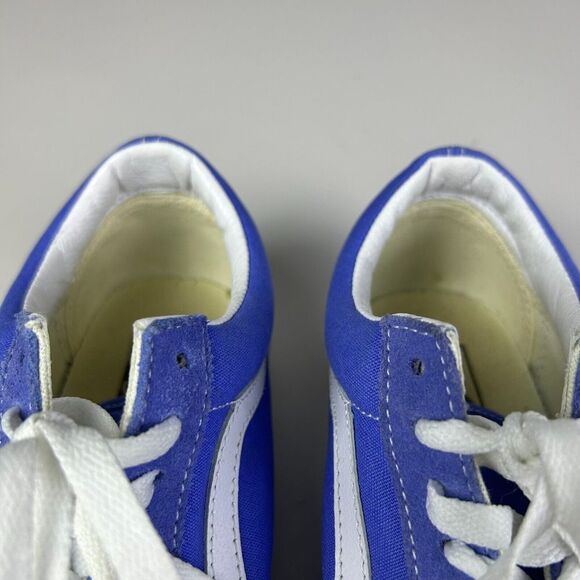 Vans Old Skool Blue Canvas Suede Lace-Up Sneakers Skater Shoes Unisex Size 7/8.5 - Picture 12 of 12